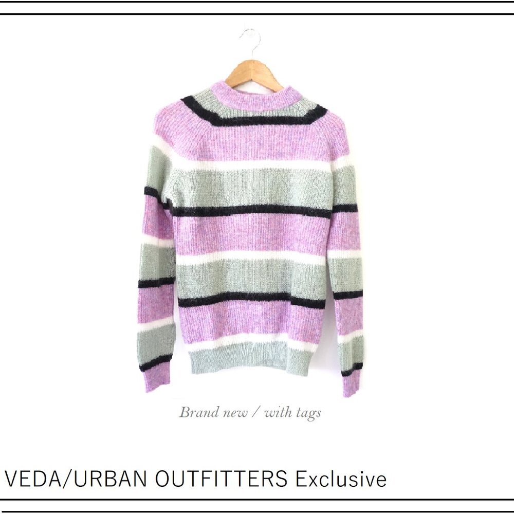 NWT/VEDA URBAN OUTFITTERS STRIPED WOOL SWEATER